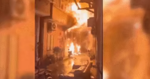 广州一居民楼发生火灾，一家五口人遇难